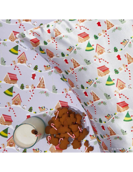 Funda de Almohada Kitsch King Satén Refrigerante Navidad