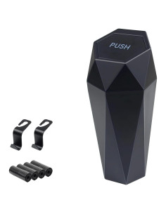 Basurero de coche BFXM con tapa, 600ml, compacto y duradero