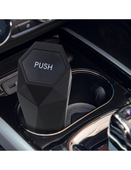 Basurero de coche BFXM con tapa, 600ml, compacto y duradero