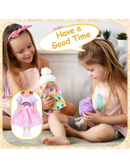 16 Piezas Ropa de Muñeca Hungdao 15 cm Accesorios Coloridos