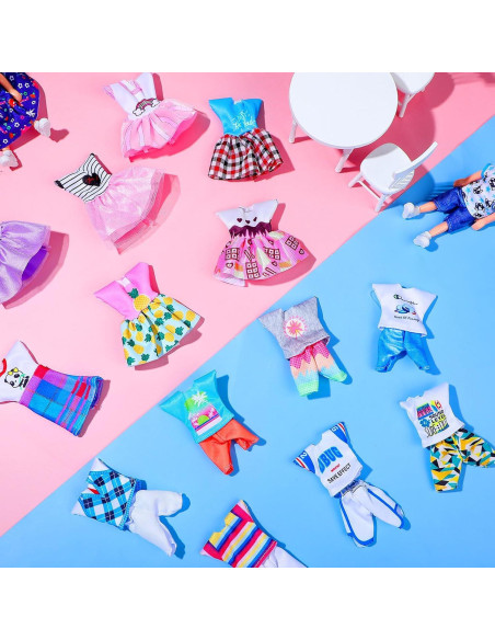 16 Piezas Ropa de Muñeca Hungdao 15 cm Accesorios Coloridos