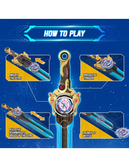 Juguete de Batalla INFINITY NADO Fénix Guerrero Dorado