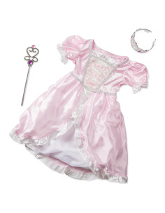 Disfraz de Princesa Melissa & Doug - Vestido Rosa 3 Piezas