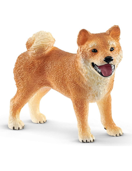 Set Schleich Madre Shiba Inu y Cachorro 4 Piezas 3+