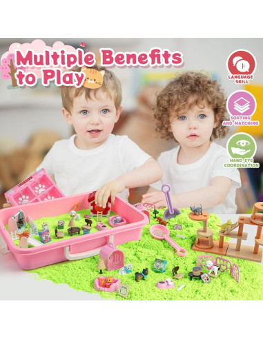 Caja Sensorial KNASON para Gato y Perro con Arena 0.91 kg