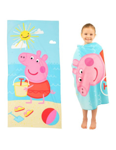 Toalla de Playa Franco Peppa Pig 100% Reciclada 147x71 cm