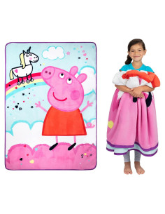 Manta Peppa Pig Franco Kids 157x229 cm Suave Micro Raschel