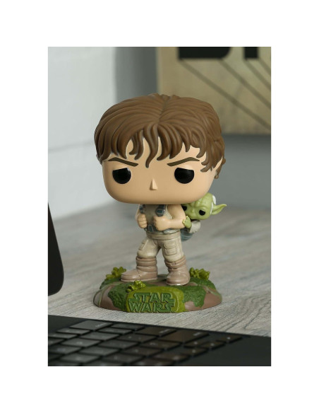 Funko Pop! Star Wars - Luke con Yoda 9.5 cm