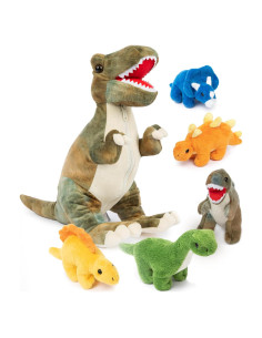 Conjunto de Peluches de Dinosaurio Prextex - T-Rex 38 cm