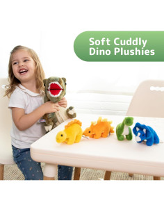 Conjunto de Peluches de Dinosaurio Prextex - T-Rex 38 cm 2