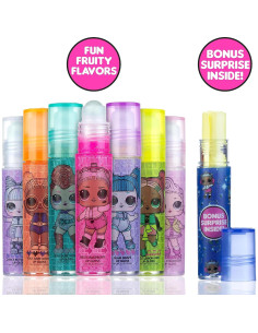 Lápices Labiales L.O.L. Surprise! - 7 Piezas con Stickers 2