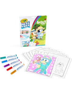 Conjunto Color Wonder Crayola Bluey 18 Páginas y 5 Marcadores 2