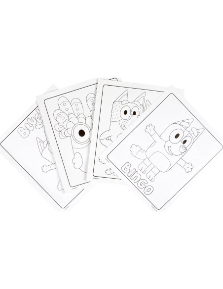 Conjunto Color Wonder Crayola Bluey 18 Páginas y 5 Marcadores