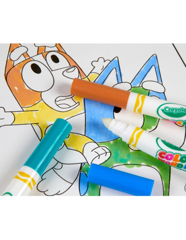 Conjunto Color Wonder Crayola Bluey 18 Páginas y 5 Marcadores