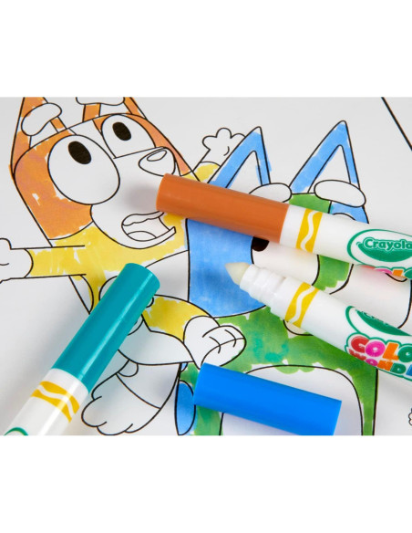 Conjunto Color Wonder Crayola Bluey 18 Páginas y 5 Marcadores