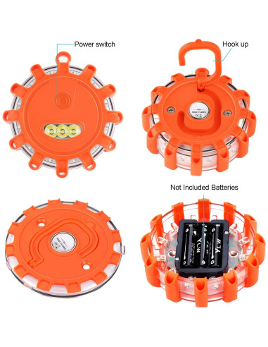 Kit de Balizas LED de Seguridad AK para Emergencias - 1 Paquete