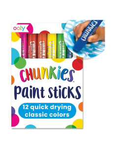 Paletas de Pintura Chunkies Ooly 12 Colores Seguros