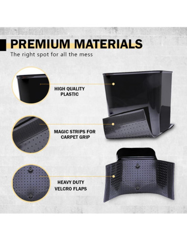 Basurero para Auto Haussimple Grande Negro 2L Antideslizante