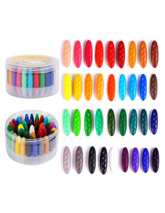 Crayones Lavables FXYRTKLCZ 36 Colores No Tóxicos Niños