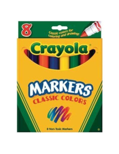 Marcadores Crayola 8 Clásicos No Tóxicos 8 pk