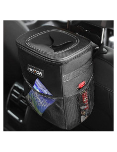 Basurero de Coche HOTOR 2 Galones Impermeable Negro