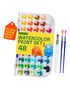 Set de Pintura Acuarela ARTISTRO 48 Colores con Pinceles