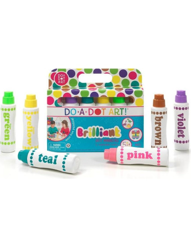 Marcadores Do A Dot Art! 6 Colores Brillantes Lavables