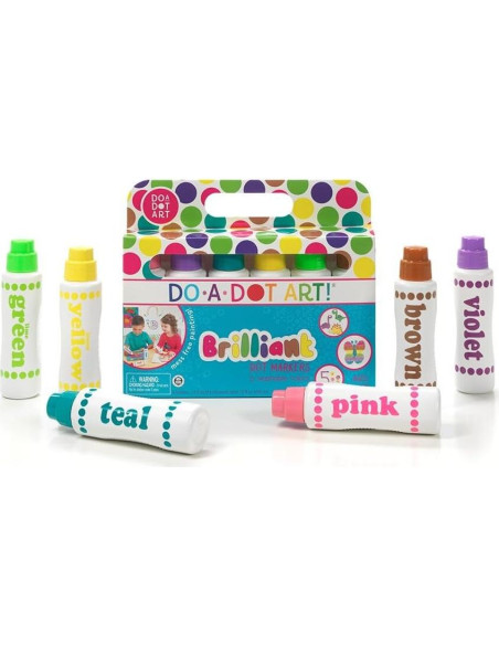 Marcadores Do A Dot Art! 6 Colores Brillantes Lavables