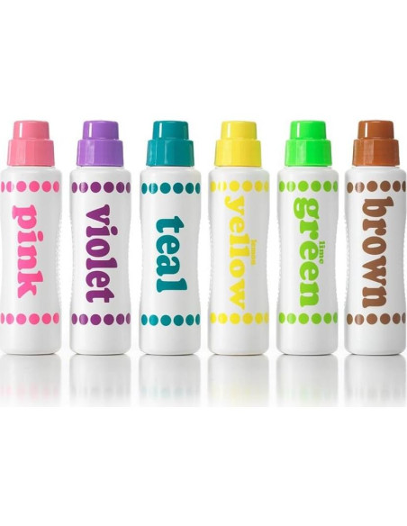 Marcadores Do A Dot Art! 6 Colores Brillantes Lavables