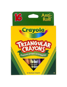 Crayones Antivuelco Crayola Triangulares 27g 15x10cm