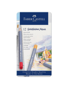 Lápices de Acuarela Faber-Castell Goldfaber 12 Colores