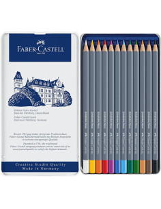 Lápices de Acuarela Faber-Castell Goldfaber 12 Colores 2