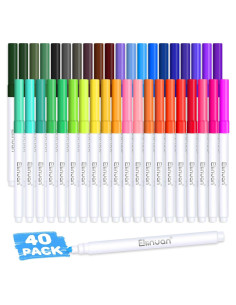 Set de 40 Marcadores Lavables Ellinjan para Niños