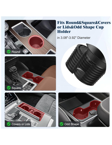 Expansor de Soporte para Tazas de Auto SAGRUILA - Base Estirable