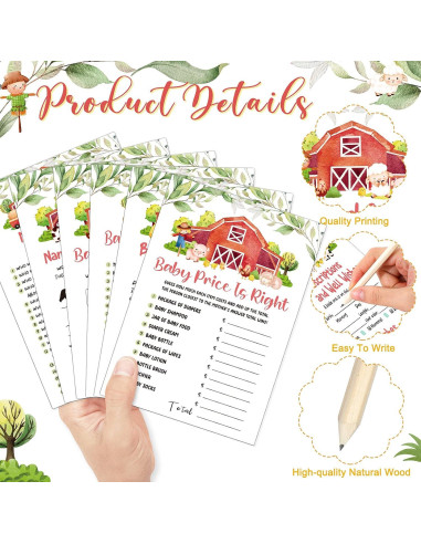 Conjunto de Juegos de Acuarela Nuanchu 150 Pcs Baby Shower