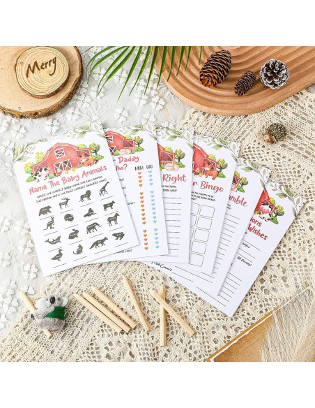 Conjunto de Juegos de Acuarela Nuanchu 150 Pcs Baby Shower