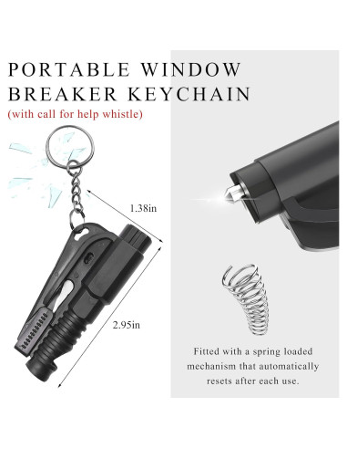 Llave de Emergencia Gasedin Multifuncional con Rompe Cristales