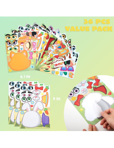 Stickes Animales de Granja JOYIN 36 Pcs Creativos 2