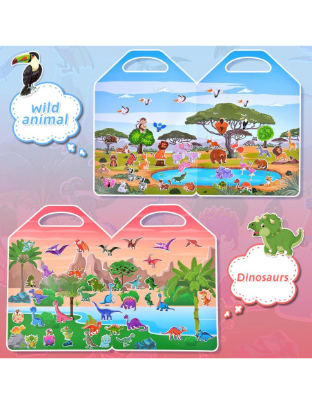 Set de 6 Libros de Stickers Puffy Cosomia 3D Reutilizables