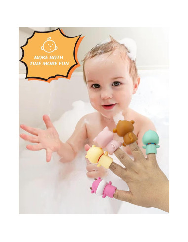 Conjunto de Marionetas de Dedos AQKILO, 10 Animales Educativos