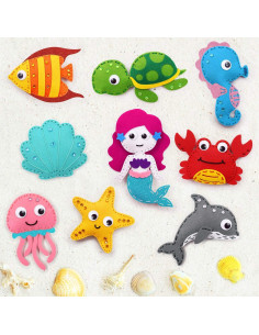 Kit de Costura CiyvoLyeen Animales de la Selva 10 Piezas 2