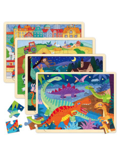 Rompecabezas de Madera MoinKidz 24 Piezas Educativos