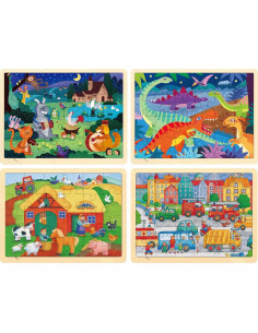 Rompecabezas de Madera MoinKidz 24 Piezas Educativos 2