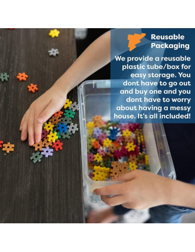 KADU Set de 1300 Piezas - Juguete de Construcción STEM