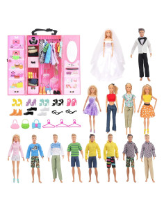 SOTOGO 54 Piezas Ropa de Muñeca 30.48 cm Accesorios