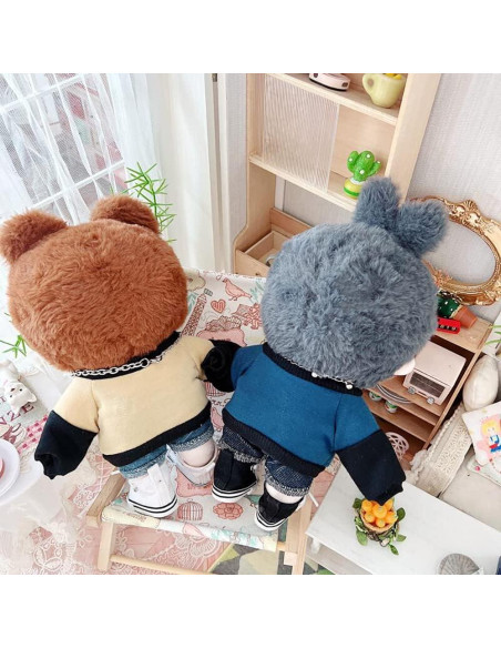 Sudadera de Peluche niannyyhouse 20cm Azul Manga Larga