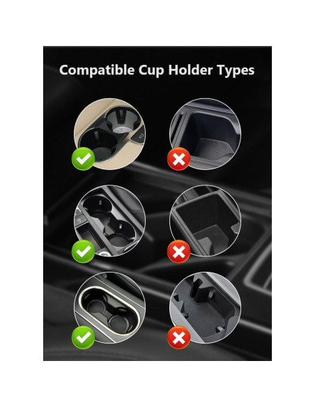 Adaptador Soporte para Tazas de Auto NOVAKE Ajustable 0.5 kg