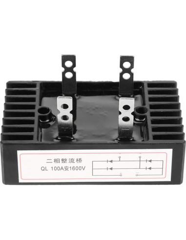 Rectificador de Puente Hilitand 100A 1600V 2 Fases