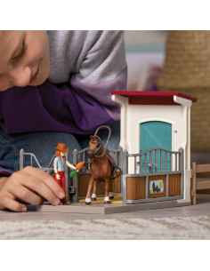 Juego de Establo Schleich 25 Piezas Hannah y Cayenne 2
