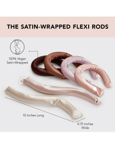 Rizador de Cabello Sin Calor Kitsch 6pcs Madera de Rosa 2